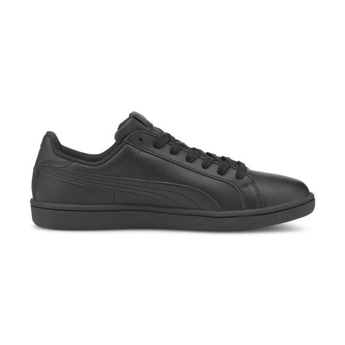 PUMA Sepatu Smash Leather Sneakers black-dark shadow KTS