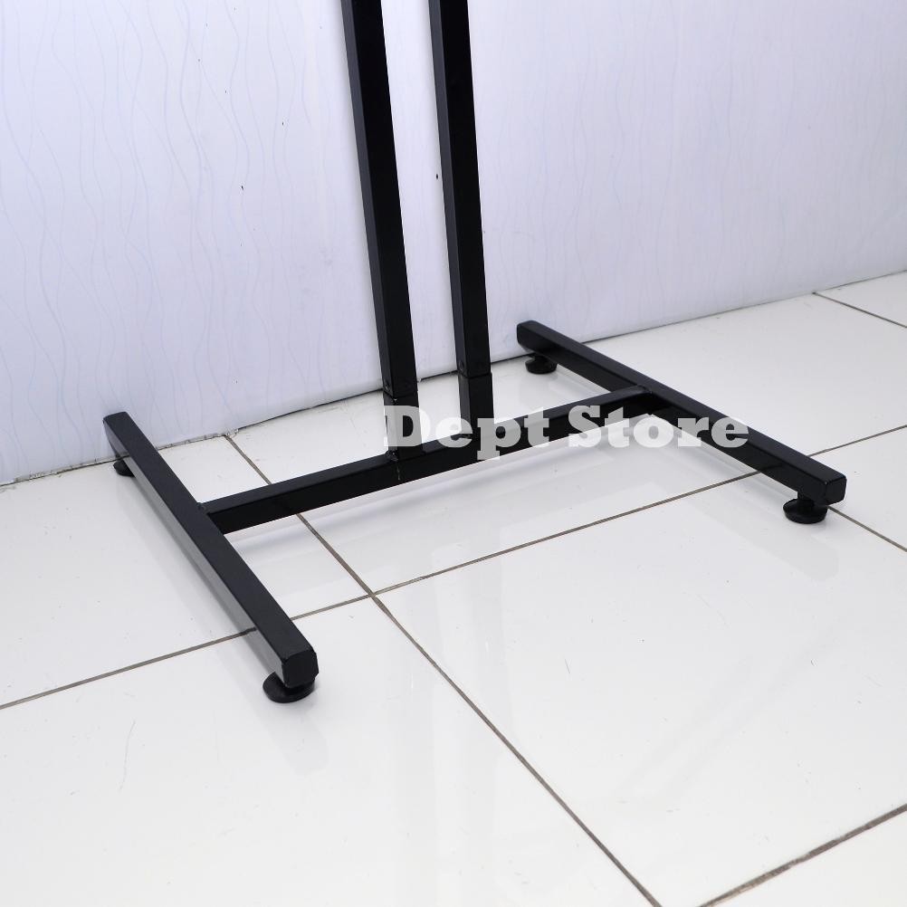 Rak Gantungan Baju Minimalis 2 Arah Gawangan - Gawang Baju Celana 2 Sisi