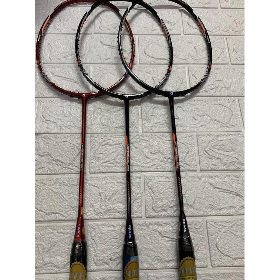 Raket Badminton Apacs New Versus 20 Grip 5Ug2 Kuat 35Lbs Original