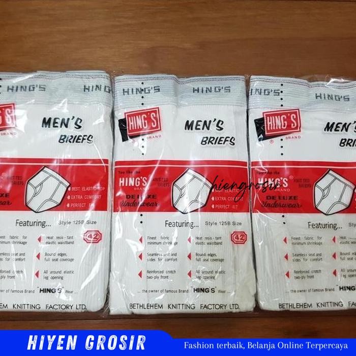 HG- CELANA DALAM PRIA HINGS 125B SIZE 32 34 36    BY HIEN GROSIR FRESH 
