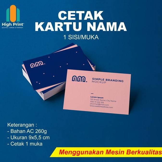 

Cetak Kartu Nama 1 Sisi Langsung Jadi Tanpa Minimum Order