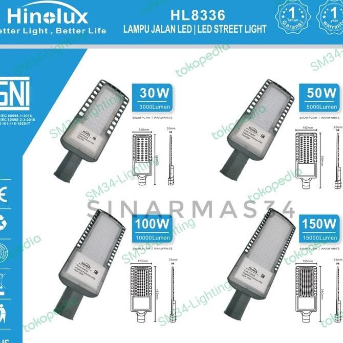 Lampu Jalan 50w 100watt LED PJU lampu Vacolux Hinolux 150w LED