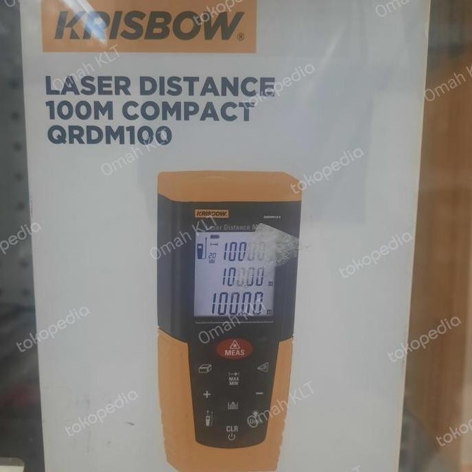 meteran laser digital krisbow 100M alat ukur jarak laser meter