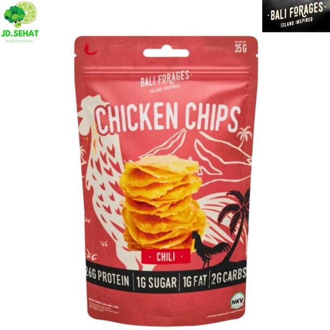 

Chicken Chips BALI FORAGES Keripik Daging Ayam Chili Air Dried