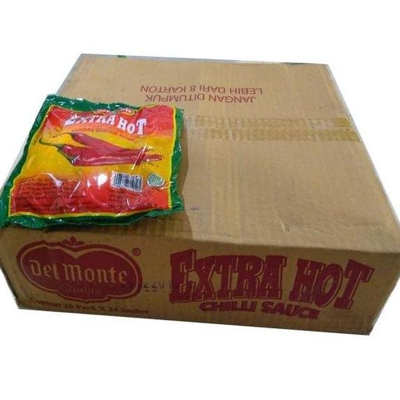 

DELMONTE Sambal EXTRA HOT SACHET 9GR PER CARTON isi 20