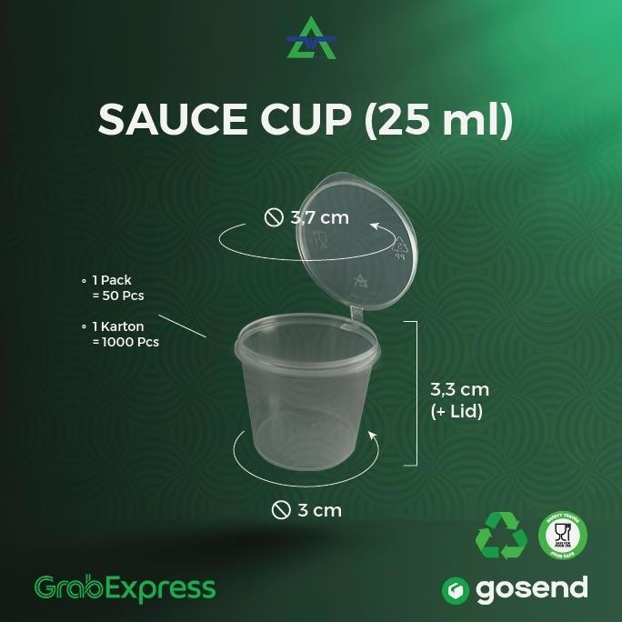 

Tempat Saos Plastik 25ml Cup Sambal Saus ConteinerSaus Cup Dus