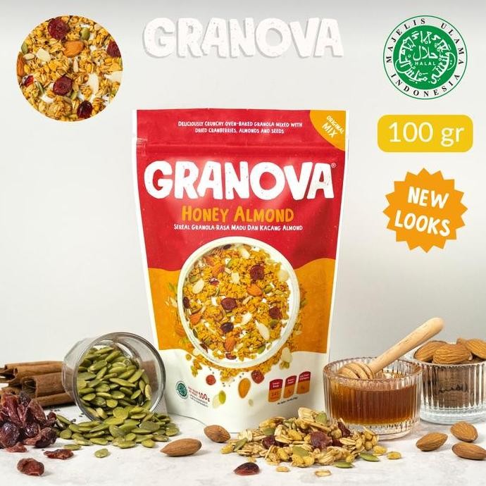 

Granova - Paket Komplit Irit 1 pc Granola Honey Almond 100gr 3 pc Snackbar Semua Rasa 1 pc Madu Randu 240gr 1 pc Chili Lime Cashew 35gr 1 pc Trail Mix Classic 100gr 2 pc t Oatmeal 50gr Cacao Berry Apple PiePandan Arenga
