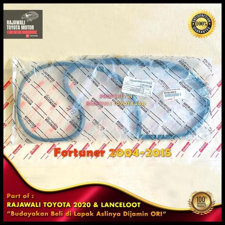 TERBARU KARET KACA BELAKANG FORTUNER 2004-2015 TRIM BACK WINDOW SEKELILING DAM DAMPER ORIGINAL GENUI