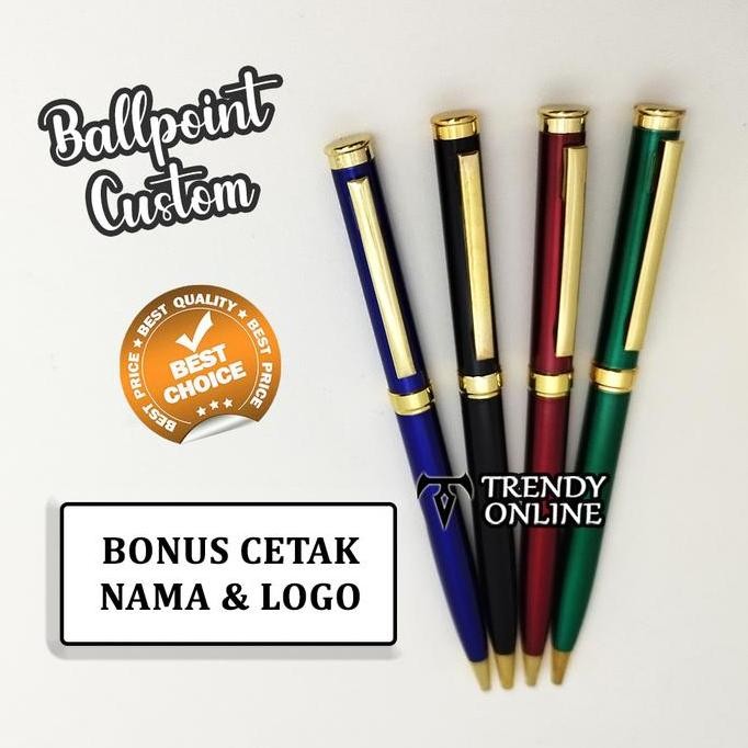 

Bolpoint Promosi Tr12 Free Grafir Nama, Pulpen Promosi Cetak Nama Logo