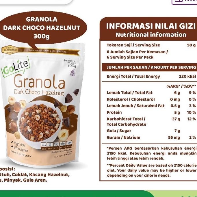 

Granola Golite Dark Choco Hazelnut Toasted Muesli 300G