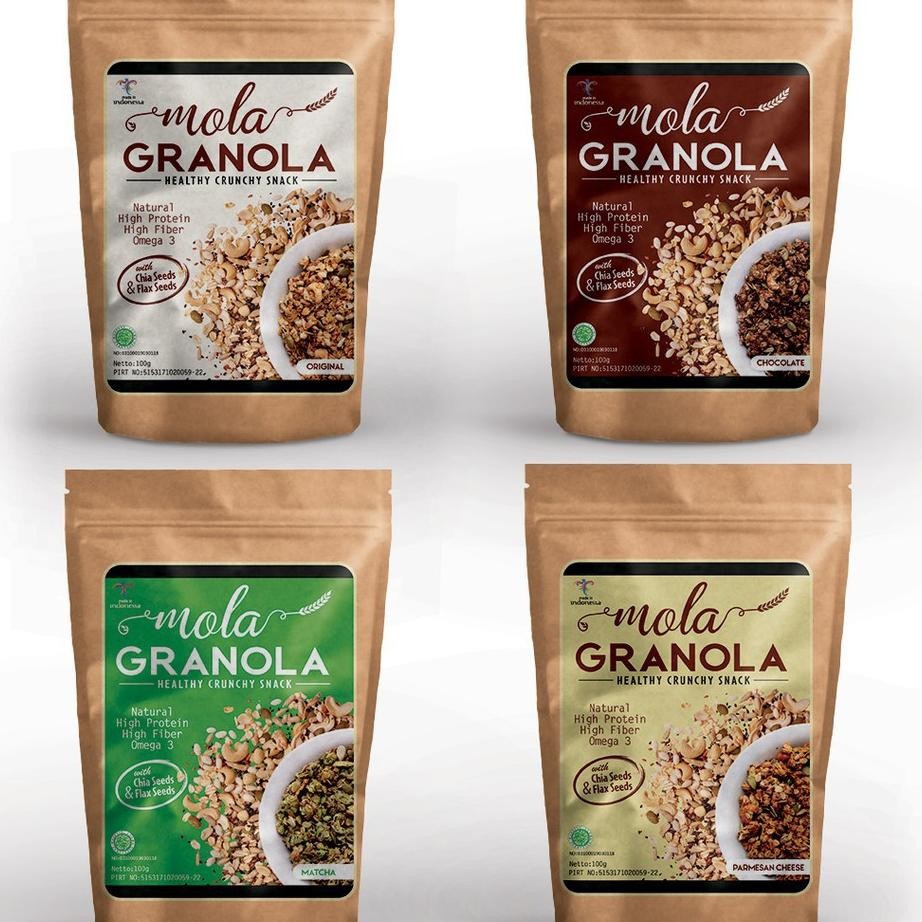 

4 Pcs Mola Granola Muesli Granola Mola