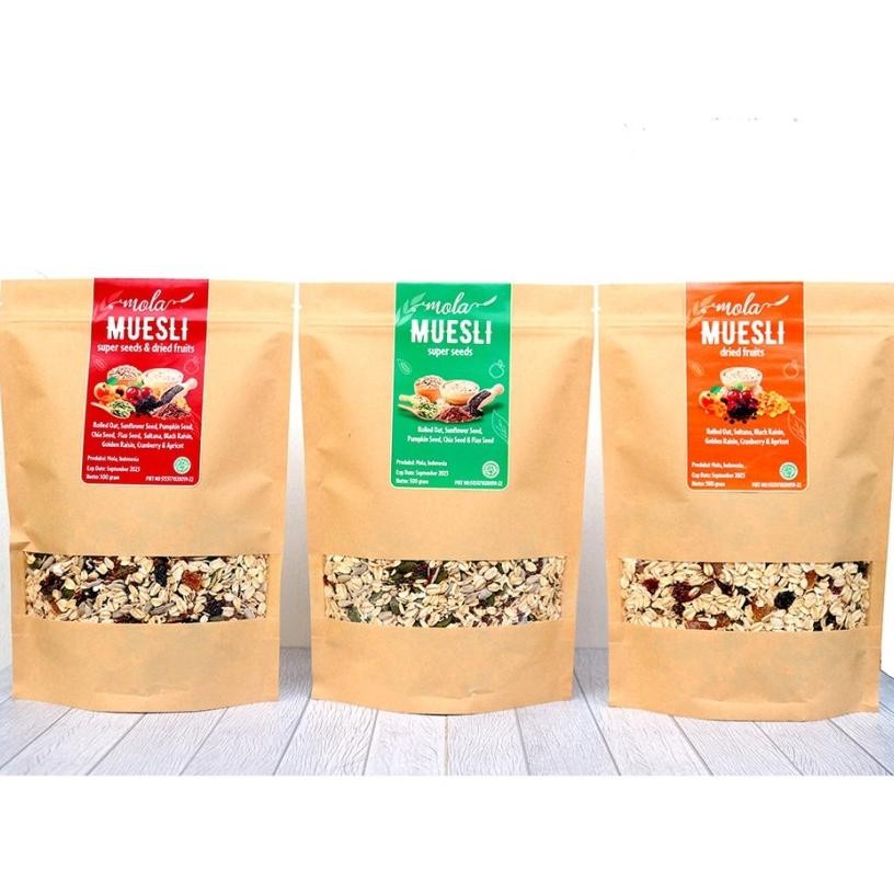 

Mola Muesli Dried Seeds Fruits Makanan Sehat Gram
