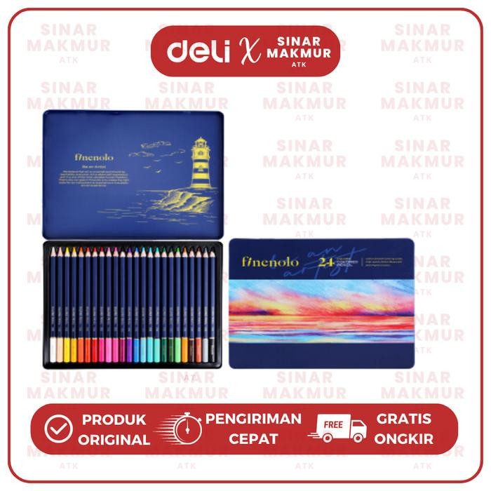 

BEST SELLER Color Pencil/Pensil Warna Hybrid 24 Warna Finenolo Deli EC122-24 (Set)