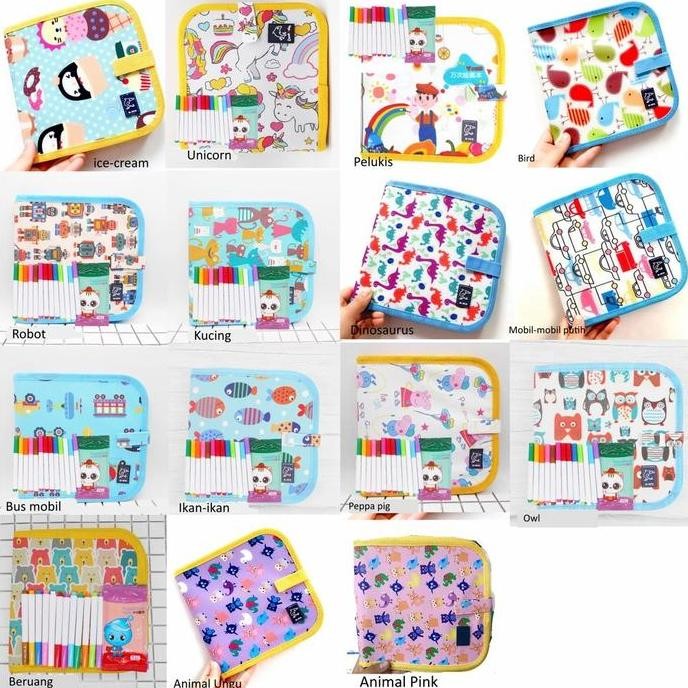 

Reusable Drawing Book (Buku mengambar dengan spidol)