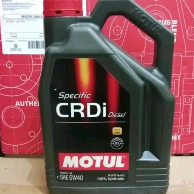 TERBARU - Oli Mobil Motul CRDI Specific Diesel 5W-40 4Liter untuk Toyota, Mitsubishi, Nissan, Isuzu,