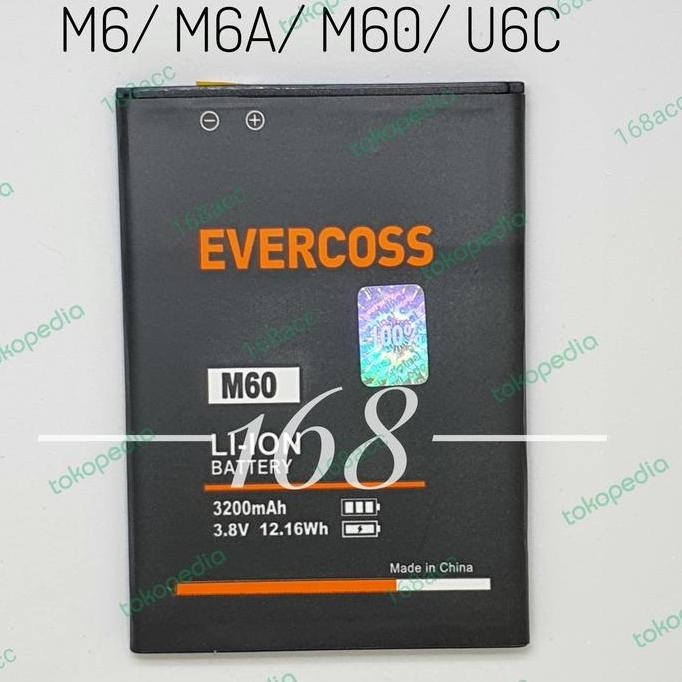 Baterai Batre Evercoss M6 M6A Batere Evercoss M60 Original Battery