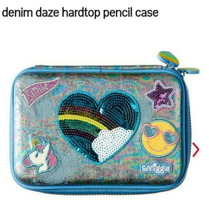 

Smiggle Denim Daze Hardtop Pencil Case - Tempat Pensil Smiggle