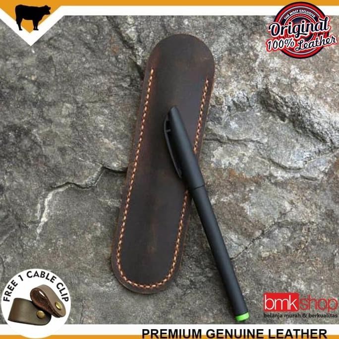 

Tempat Pensil Dan Tempat Pulpen Kulit Asli Crazy Horse Vintage Handmad