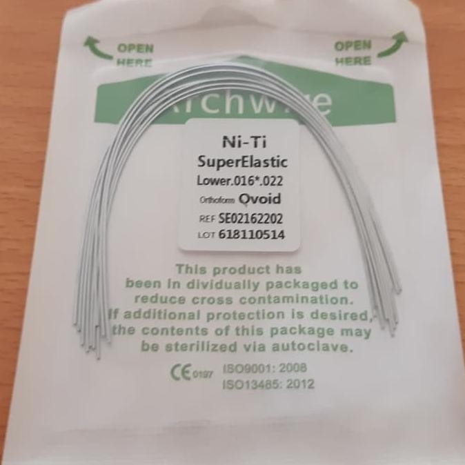 Dental Kawat Niti Recta kawat behel gigi Niti Recta 16x22 LOWER
