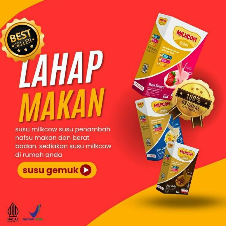 

MILKCOW PENGGEMUK BADAN AMPUH SUSU SAPI FULLCREAM 500 gr Nugi