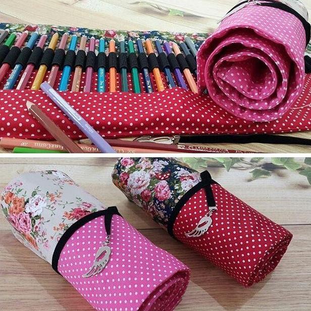 

Tempat Pensil Gulung / Roll Pencil Case / Tempat Pensil Handmade Unik