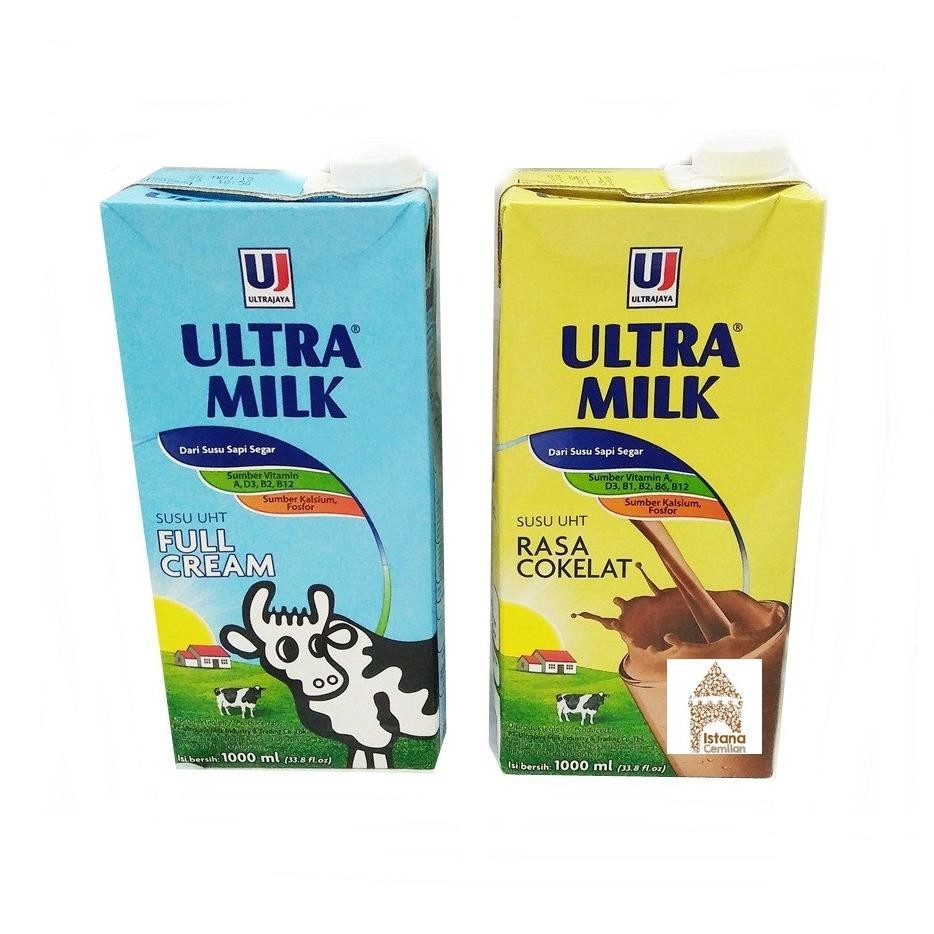 

Susu Ultra Milk UHT 1 Liter Full Cream / Cokelat Nugi
