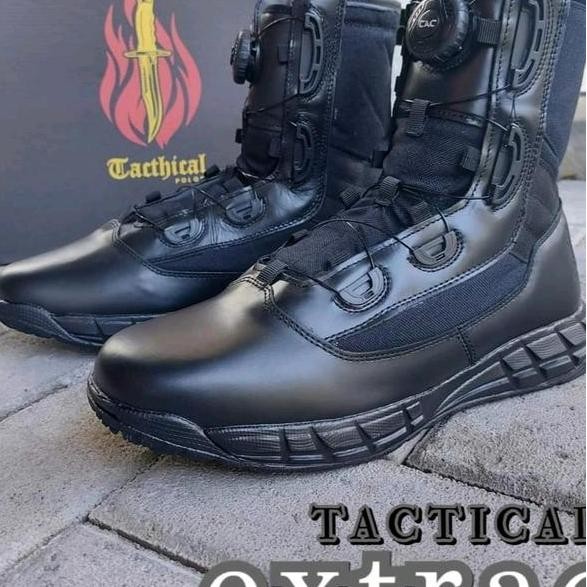 Sepatu Pdl Tactical Polos Boa Xtra Tactical