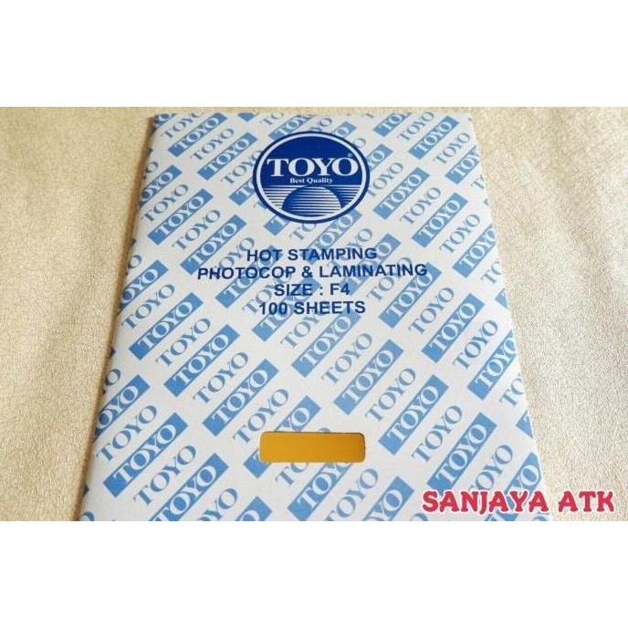 TOYO FOIL PLASTIK EMAS HOT STAMPING GOLD