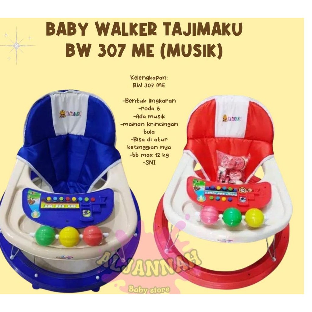 Baby Walker Apollo kereta bayi/alat belajar jalan  TAJIMAKU 307 musik fullset
