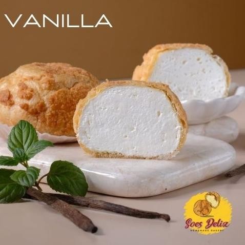 

Kue Sus Soes Deliz coklat vanilla Choux Cream Puff Homemade 10 pcs Nugi