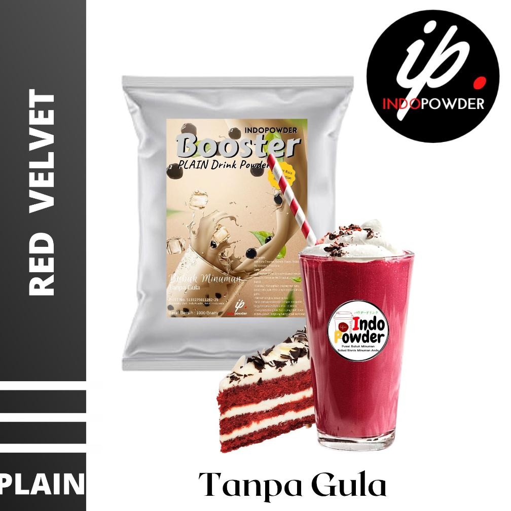 

PLAIN Bubuk Minuman RED VELVET 1Kg - Bubuk REDVELVET TANPA GULA - RED VELVET Bubuk 1Kg Nugi