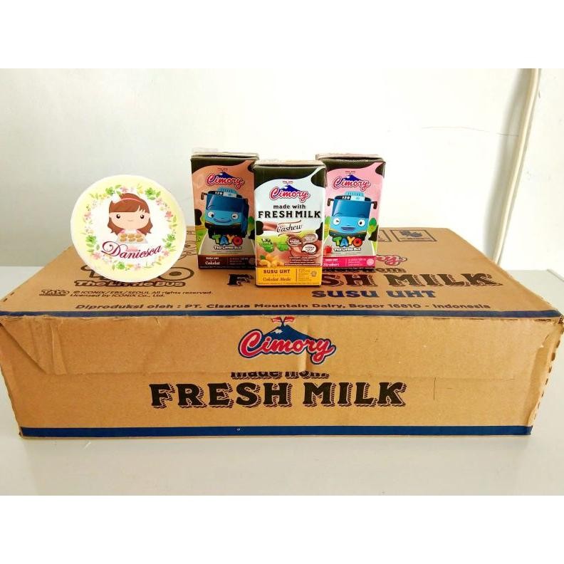 

.kartonan susu uht Cimory fresh milk 125 ml tayo chocolate storberi dll isi 40 pcs ( ds bgr ) Nugi