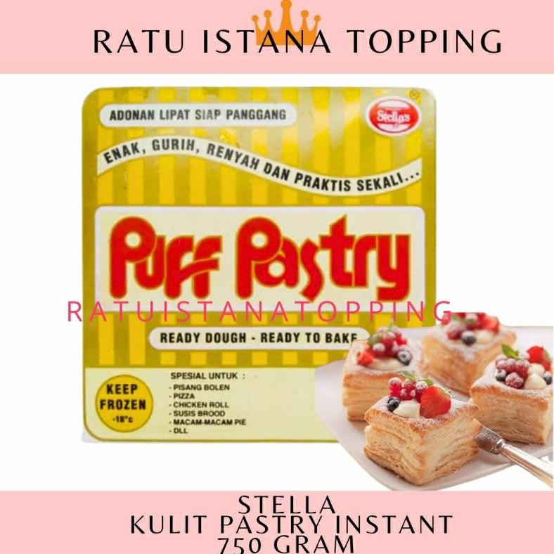 

PUFF PASTRY STELLA 750GR PUF PASTRI PICNIC ROLL KULIT PISANG MOLEN BASE EGG TART STRUDDLE Nugi