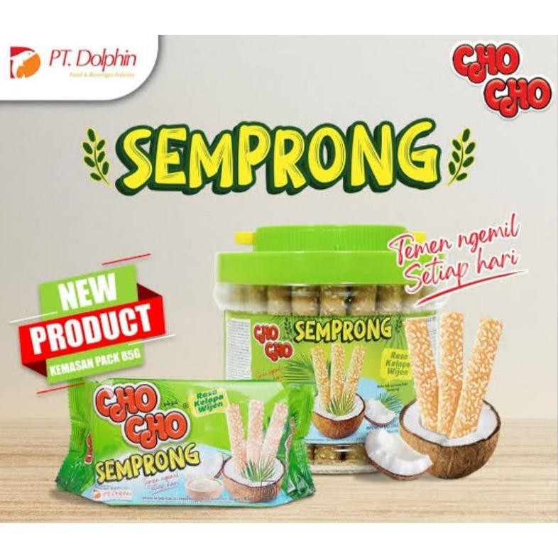 

CHO CHO Kue SEMPRONG KELAPA WIJEN 85gr kemasan pack Nugi