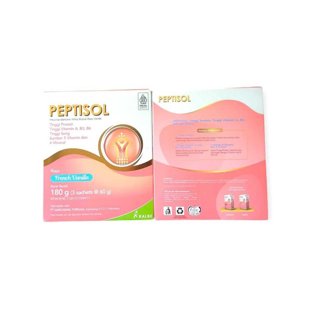 

Peptisol vanila 180 gr | nutrisi tinggi protein rendah residu Nugi