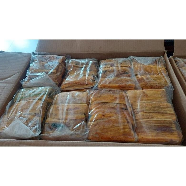 

Pinggiran Lapis Legit Lapis-Lapis PREMIUM Butter Wisman Kemasan Vacuum Seal Nugi