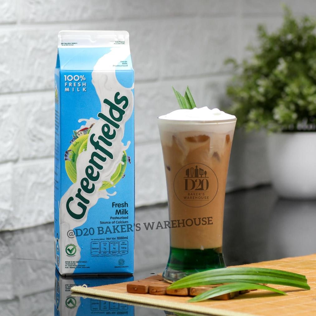 

Greenfields Fresh Milk Susu Segar Plain 1000ml 1Liter Nugi