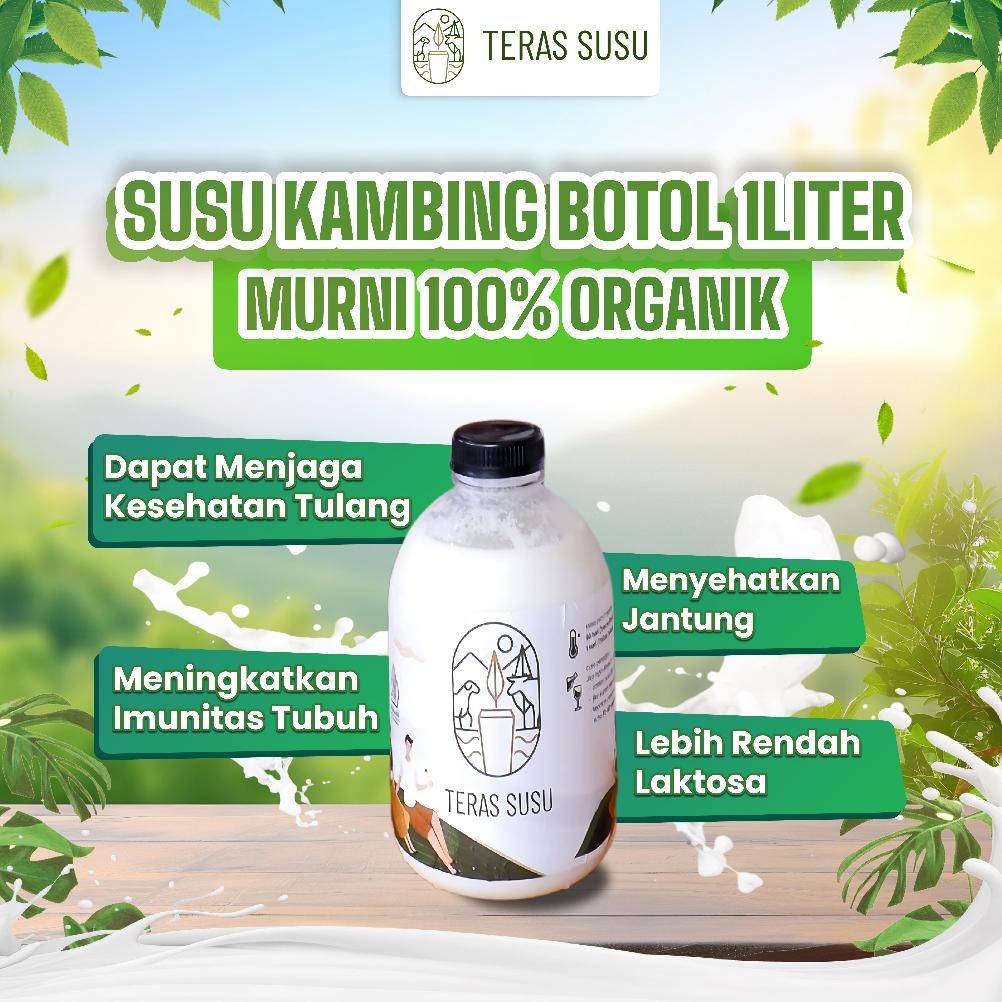 

Susu Kambing Etawa Murni Pasteurisasi 1 Liter - Siap Minum Nugi