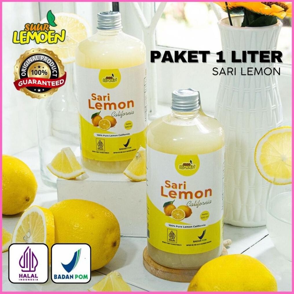 

Suur Lemoen Sari Lemon 1 Liter - 250ml x 4 BPOM Nugi