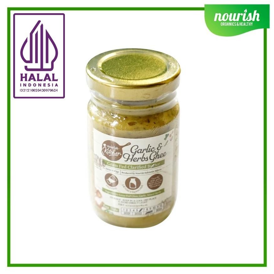 

Ghee Garlic & Herbs (Grass Fed Ghee Clarified Butter) 100 gr Nugi