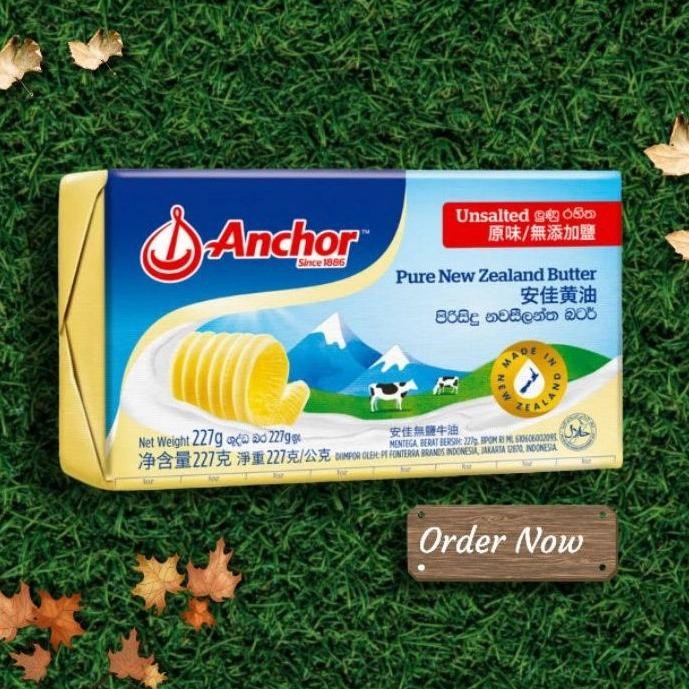 

Butter Anchor Unsalted | Anchor Butter Pats New Zealand 200 Gram Nugi