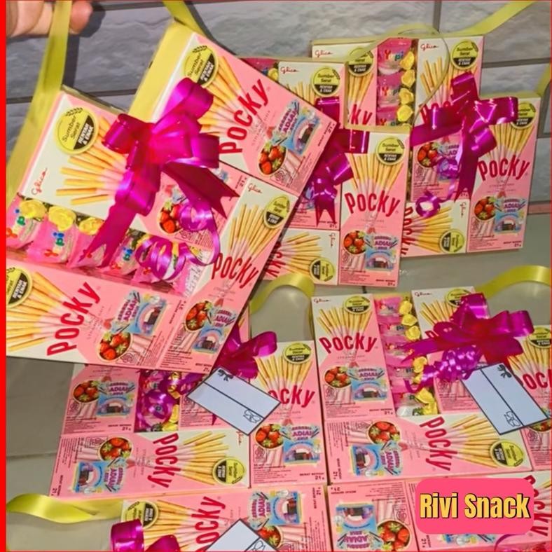 

[PROMO] POCKY STRAWBERRY COKELAT LOVE PITA / HAMPERS POCKY / HARI GURU VANLENTINE KADO BUCKET PARCEL SNACK Nugi