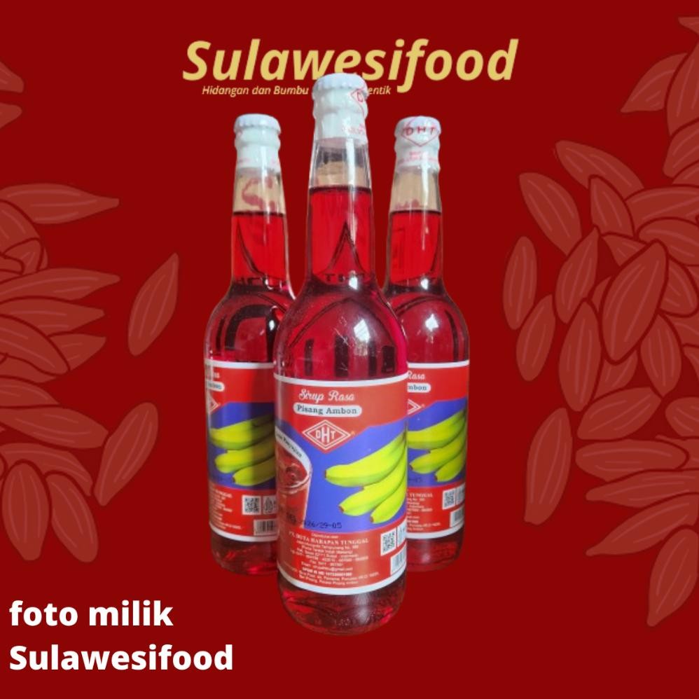 

Sirup DHT Makassar Pisang Ijo 620 ml kemasan asli sirup merah Nugi