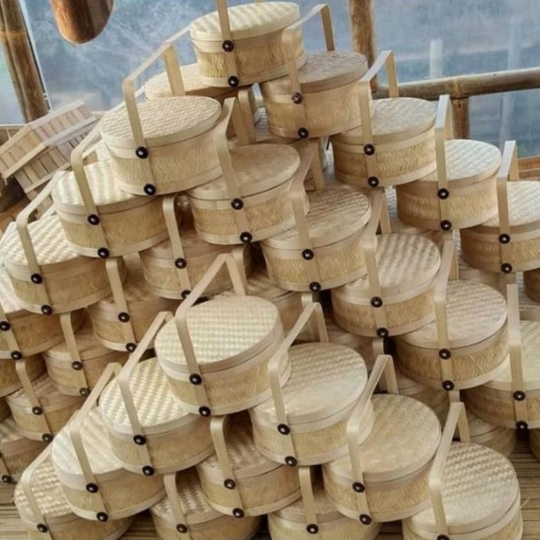 

Rantang/parcel lebaran bambu susun 1 D20 Nugi