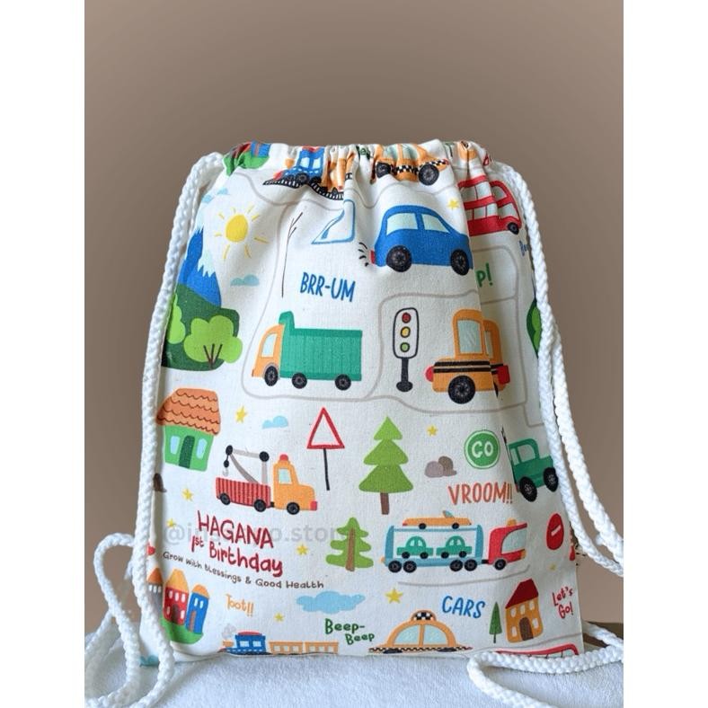 

Goodie Bag custom Drawstring Backpack ukuran 27x36 Full Print Nugi