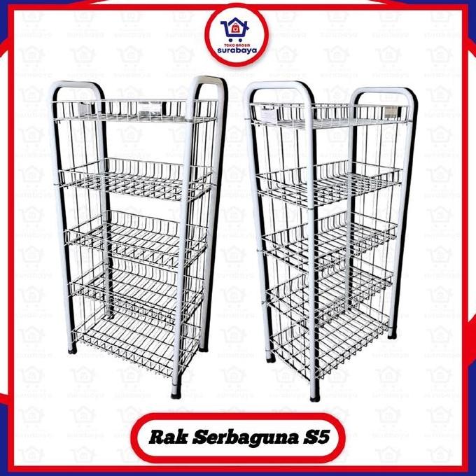 Rak Serbaguna Jumbo Susun 5 / Rak Chiki / Rak Besi / Rak Toko / Rak Display / Rak Keranjang / Rak Se