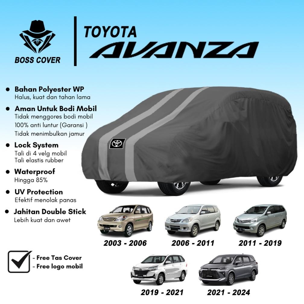 Boss Cover Body Cover Sarung Mobil Avanza Selimut Penutup Avanza Veloz Outdoor Tutup Mobil Toyota Al