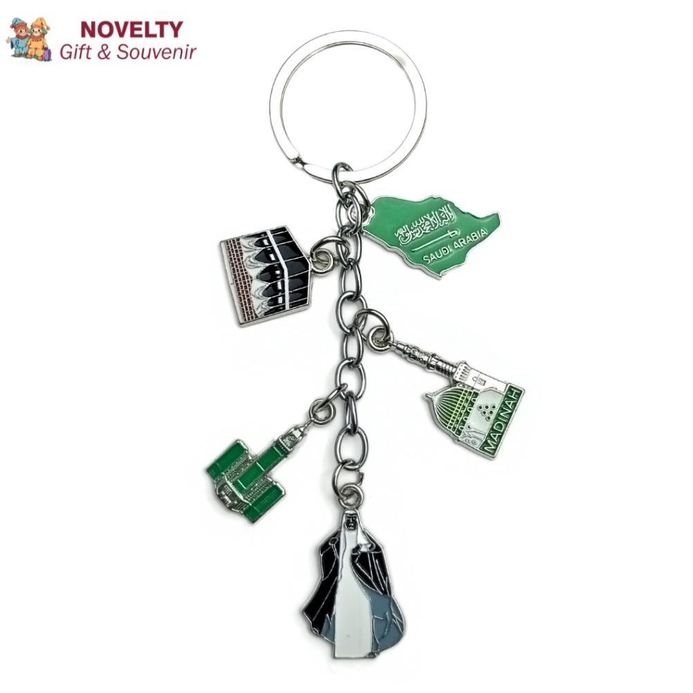 Souvenir gantungan kunci Mekkah Madinah oleh oleh negara Saudi Arabia Nugi