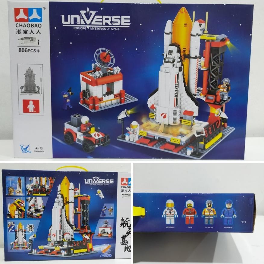 Mainan Edukasi Lego Brick Astronot Pesawat Luang Angkasa - Universe Pesawat Luar Angkasa - Lego Astr