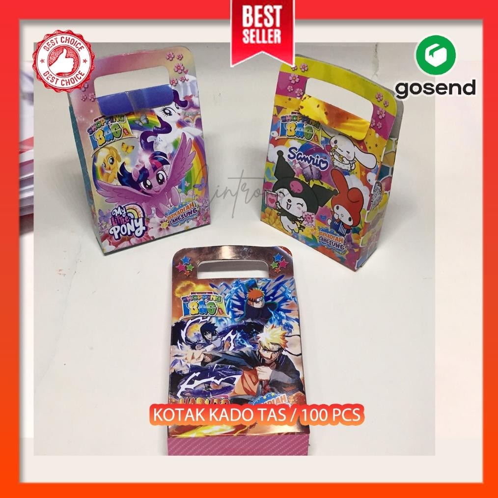 

Kotak Kado-Kadoan TAS 100 Pcs Kotak Kado Bentuk Shopping Bag Nugi
